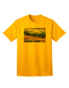 Pikes Peak Colorado Mountains Text Adult T-Shirt - A Captivating Addition to Your Wardrobe by TooLoud-Mens T-shirts-TooLoud-Gold-Small-Davson Sales