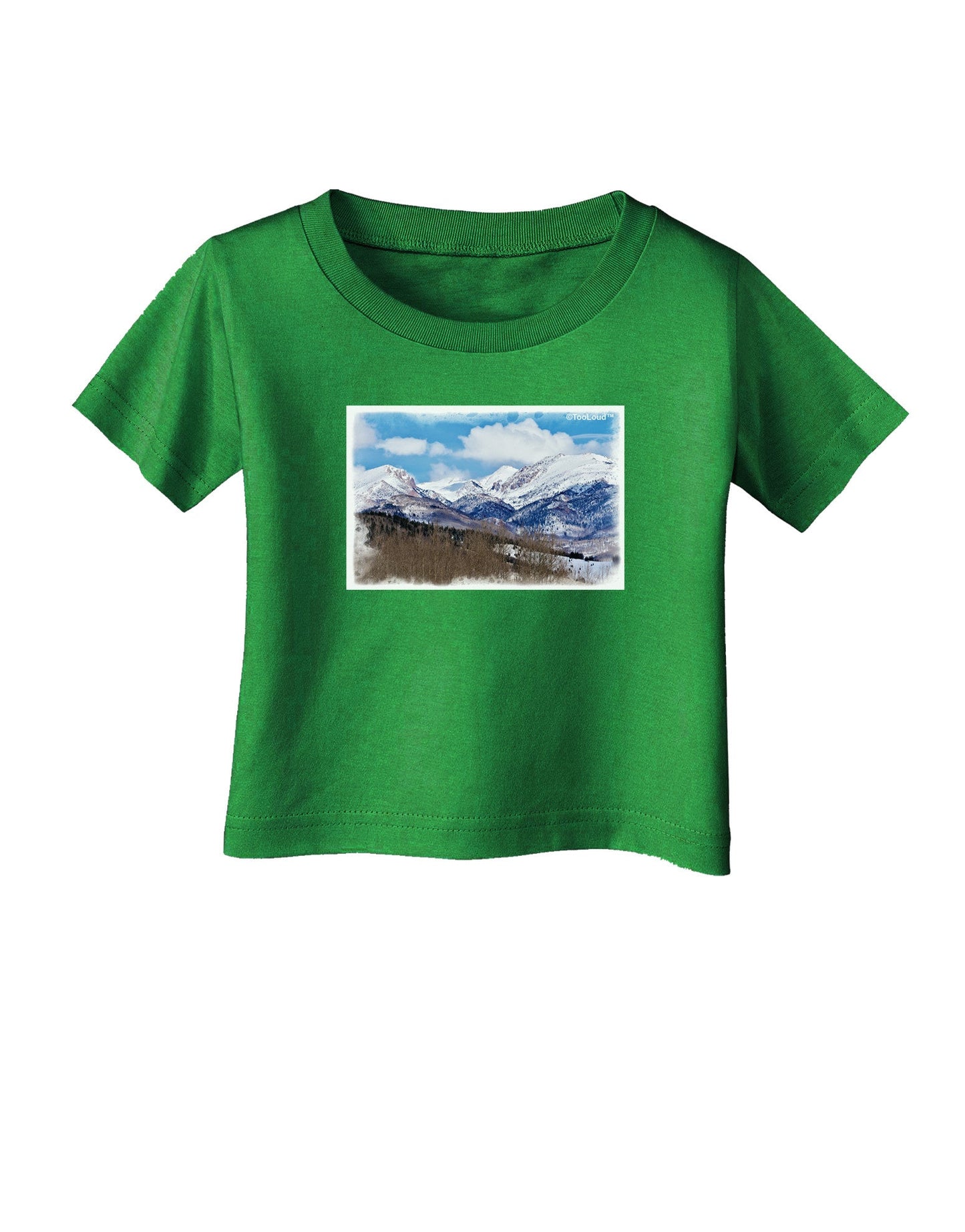 Pikes Peak Infant T-Shirt Dark-Infant T-Shirt-TooLoud-Clover-Green-06-Months-Davson Sales