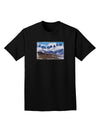 Pikes Peak Text Adult Dark T-Shirt-Mens T-Shirt-TooLoud-Black-Small-Davson Sales