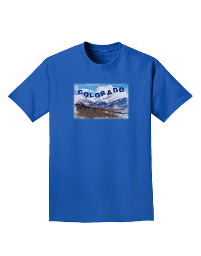 Pikes Peak Text Adult Dark T-Shirt-Mens T-Shirt-TooLoud-Royal-Blue-Small-Davson Sales