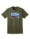 Pikes Peak Text Adult Dark T-Shirt-Mens T-Shirt-TooLoud-Military-Green-Small-Davson Sales