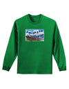 Pikes Peak Text Adult Long Sleeve Dark T-Shirt-TooLoud-Kelly-Green-Small-Davson Sales