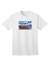 Pikes Peak Text Adult T-Shirt-Mens T-Shirt-TooLoud-White-Small-Davson Sales