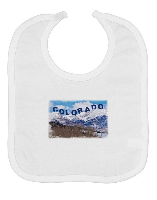 Pikes Peak Text Baby Bib