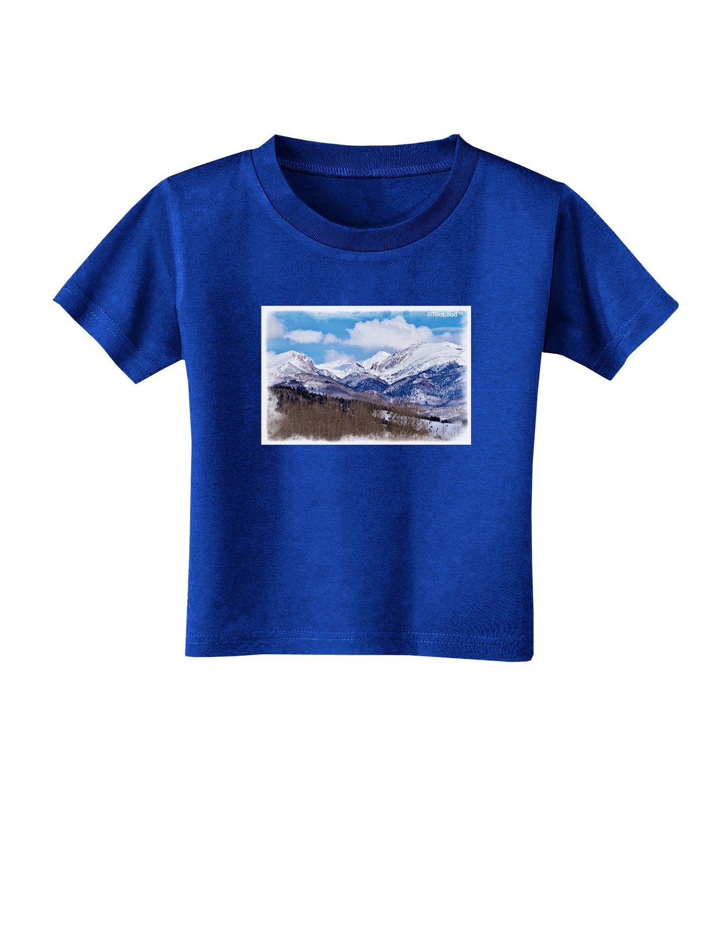 Pikes Peak Toddler T-Shirt Dark-Toddler T-Shirt-TooLoud-Royal-Blue-2T-Davson Sales
