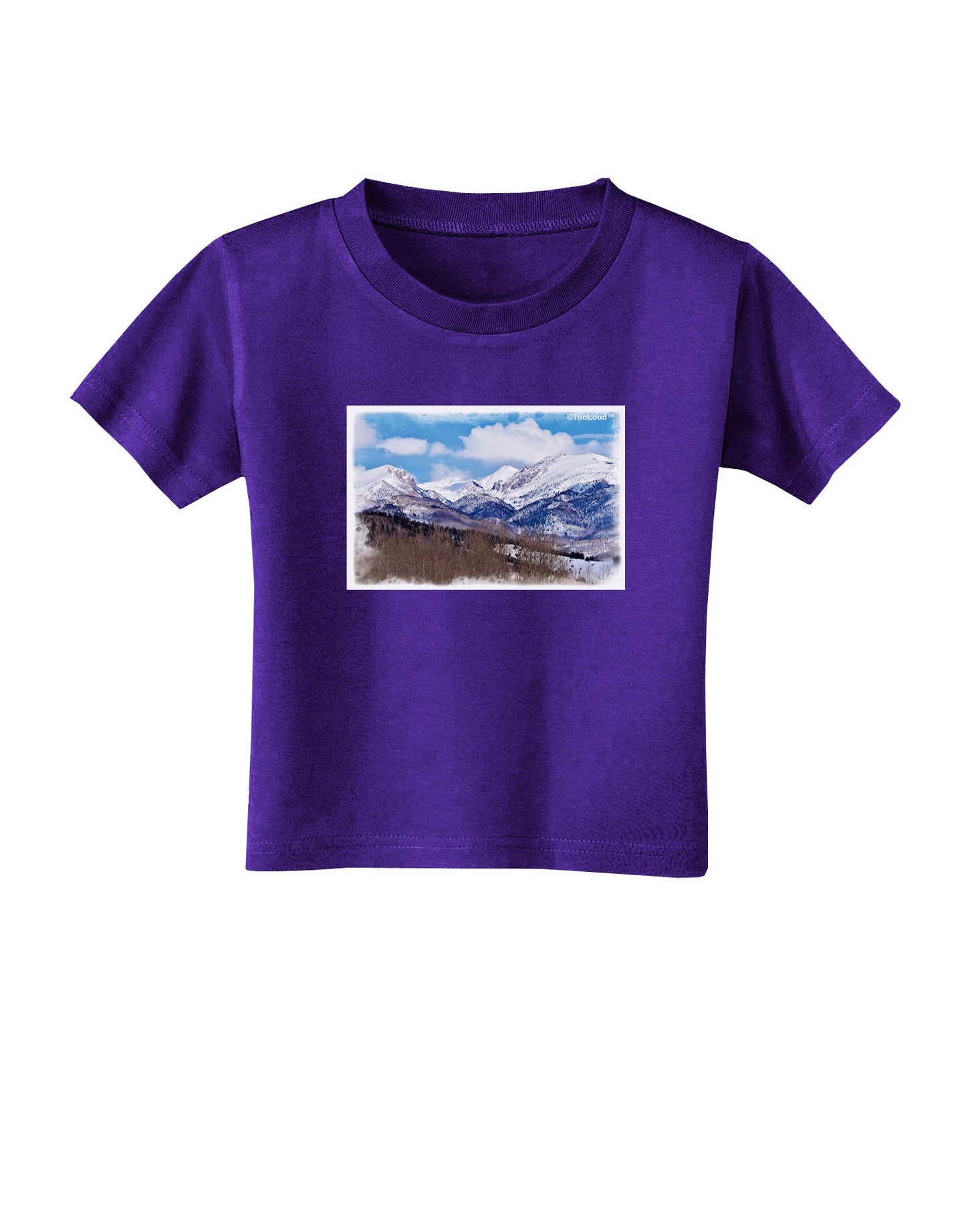 Pikes Peak Toddler T-Shirt Dark-Toddler T-Shirt-TooLoud-Purple-2T-Davson Sales
