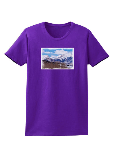 Pikes Peak Womens Dark T-Shirt-TooLoud-Purple-X-Small-Davson Sales