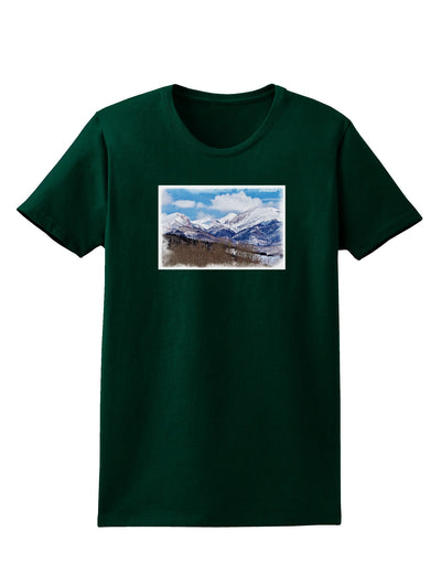 Pikes Peak Womens Dark T-Shirt-TooLoud-Forest-Green-Small-Davson Sales