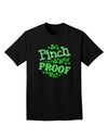 Pinch Proof St Patricks Day Adult Dark T-Shirt-Mens T-Shirt-TooLoud-Black-Small-Davson Sales