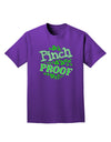 Pinch Proof St Patricks Day Adult Dark T-Shirt-Mens T-Shirt-TooLoud-Purple-Small-Davson Sales