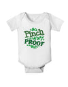 Pinch Proof St Patricks Day Baby Romper Bodysuit-Baby Romper-TooLoud-White-06-Months-Davson Sales