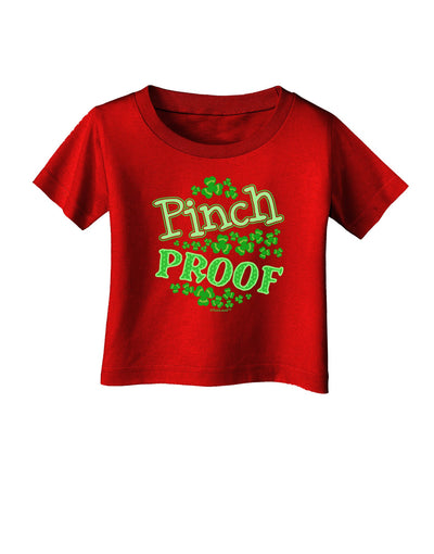 Pinch Proof St Patricks Day Infant T-Shirt Dark-Infant T-Shirt-TooLoud-Red-06-Months-Davson Sales