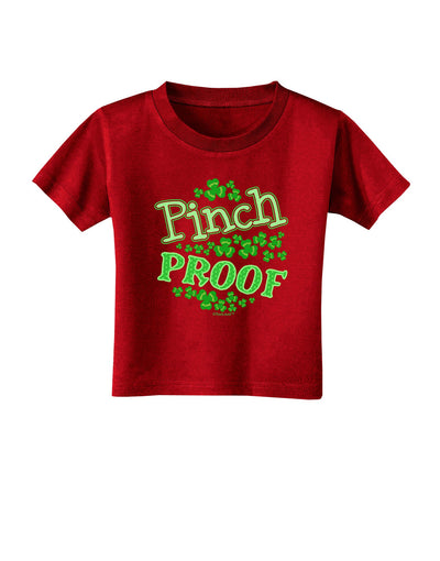 Pinch Proof St Patricks Day Toddler T-Shirt Dark-Toddler T-Shirt-TooLoud-Red-2T-Davson Sales