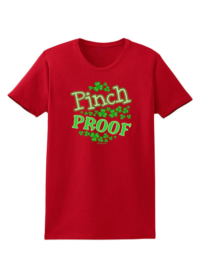 Pinch Proof St Patricks Day Womens Dark T-Shirt-TooLoud-Red-X-Small-Davson Sales