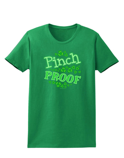 Pinch Proof St Patricks Day Womens Dark T-Shirt-TooLoud-Kelly-Green-X-Small-Davson Sales