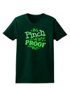 Pinch Proof St Patricks Day Womens Dark T-Shirt-TooLoud-Forest-Green-Small-Davson Sales