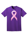 Pink Breast Cancer Awareness Ribbon - Stronger Everyday Adult Dark T-Shirt-Mens T-Shirt-TooLoud-Purple-Small-Davson Sales