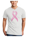 Pink Breast Cancer Awareness Ribbon - Stronger Everyday Adult V-Neck T-shirt-Mens V-Neck T-Shirt-TooLoud-White-Small-Davson Sales