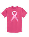 Pink Breast Cancer Awareness Ribbon - Stronger Everyday Childrens Dark T-Shirt-Childrens T-Shirt-TooLoud-Sangria-X-Small-Davson Sales