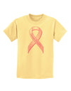 Pink Breast Cancer Awareness Ribbon - Stronger Everyday Childrens T-Shirt-Childrens T-Shirt-TooLoud-Daffodil-Yellow-X-Small-Davson Sales