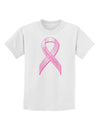 Pink Breast Cancer Awareness Ribbon - Stronger Everyday Childrens T-Shirt-Childrens T-Shirt-TooLoud-White-X-Small-Davson Sales