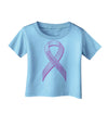 Pink Breast Cancer Awareness Ribbon - Stronger Everyday Infant T-Shirt-Infant T-Shirt-TooLoud-Aquatic-Blue-06-Months-Davson Sales