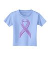 Pink Breast Cancer Awareness Ribbon - Stronger Everyday Toddler T-Shirt-Toddler T-Shirt-TooLoud-Aquatic-Blue-2T-Davson Sales