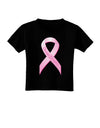 Pink Breast Cancer Awareness Ribbon - Stronger Everyday Toddler T-Shirt Dark-Toddler T-Shirt-TooLoud-Black-2T-Davson Sales