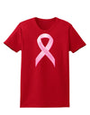 Pink Breast Cancer Awareness Ribbon - Stronger Everyday Womens Dark T-Shirt-TooLoud-Red-X-Small-Davson Sales