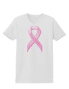 Pink Breast Cancer Awareness Ribbon - Stronger Everyday Womens T-Shirt-Womens T-Shirt-TooLoud-White-X-Small-Davson Sales