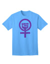 Pink Distressed Feminism Symbol Adult T-Shirt-Mens T-Shirt-TooLoud-Aquatic-Blue-Small-Davson Sales