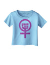 Pink Distressed Feminism Symbol Infant T-Shirt-Infant T-Shirt-TooLoud-Aquatic-Blue-06-Months-Davson Sales