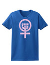 Pink Distressed Feminism Symbol Womens Dark T-Shirt-TooLoud-Royal-Blue-X-Small-Davson Sales