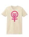 Pink Distressed Feminism Symbol Womens T-Shirt-Womens T-Shirt-TooLoud-Natural-X-Small-Davson Sales