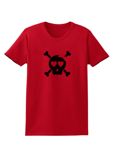 Pink and Black Crossbones Girl Womens T-Shirt-Womens T-Shirt-TooLoud-Red-X-Small-Davson Sales