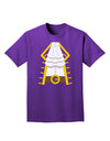 Pirate Captain Costume Gold Adult Dark T-Shirt-Mens T-Shirt-TooLoud-Purple-Small-Davson Sales