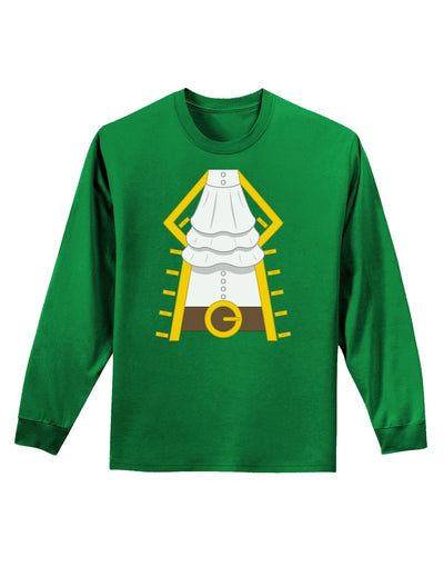 Pirate Captain Costume Gold Adult Long Sleeve Dark T-Shirt-TooLoud-Kelly-Green-Small-Davson Sales