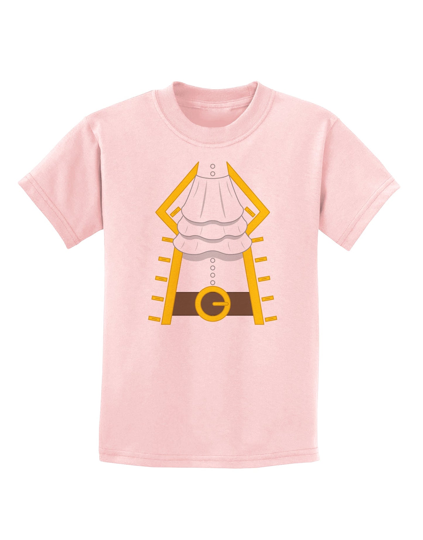 Pirate Captain Costume Gold Childrens T-Shirt-Childrens T-Shirt-TooLoud-PalePink-X-Small-Davson Sales
