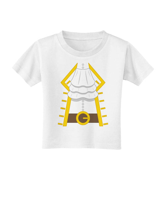 Pirate Captain Costume Gold Toddler T-Shirt-Toddler T-Shirt-TooLoud-White-2T-Davson Sales