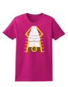 Pirate Captain Costume Gold Womens Dark T-Shirt-Womens T-Shirt-TooLoud-Hot-Pink-Small-Davson Sales