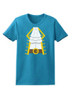 Pirate Captain Costume Gold Womens Dark T-Shirt-Womens T-Shirt-TooLoud-Turquoise-X-Small-Davson Sales