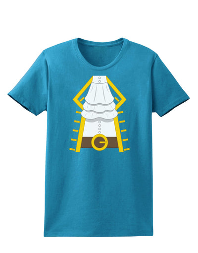 Pirate Captain Costume Gold Womens Dark T-Shirt-Womens T-Shirt-TooLoud-Turquoise-X-Small-Davson Sales