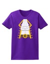 Pirate Captain Costume Gold Womens Dark T-Shirt-Womens T-Shirt-TooLoud-Purple-X-Small-Davson Sales