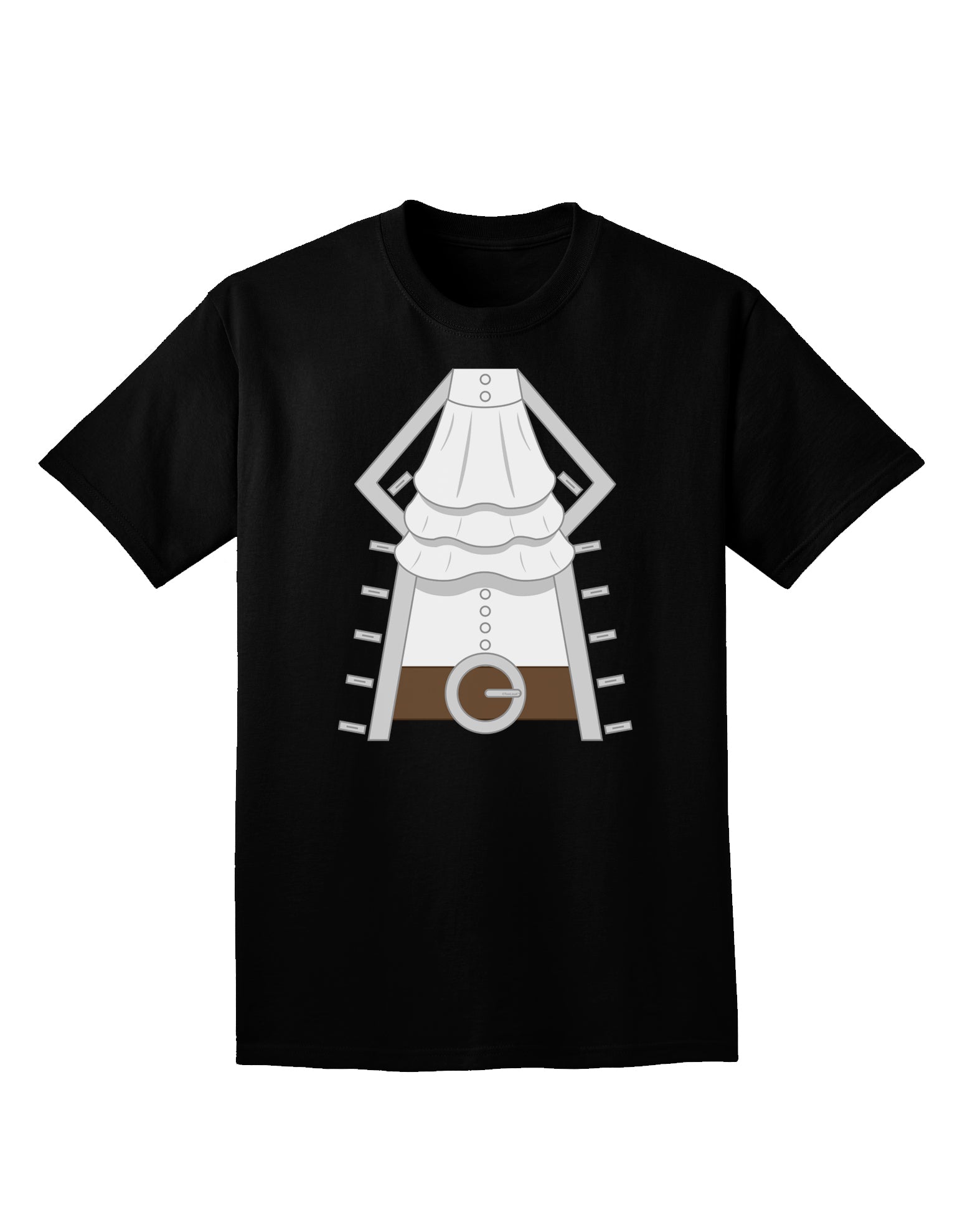 Pirate Captain Costume Silver Adult Dark V-Neck T-Shirt-Mens V-Neck T-Shirt-TooLoud-Black-Small-Davson Sales