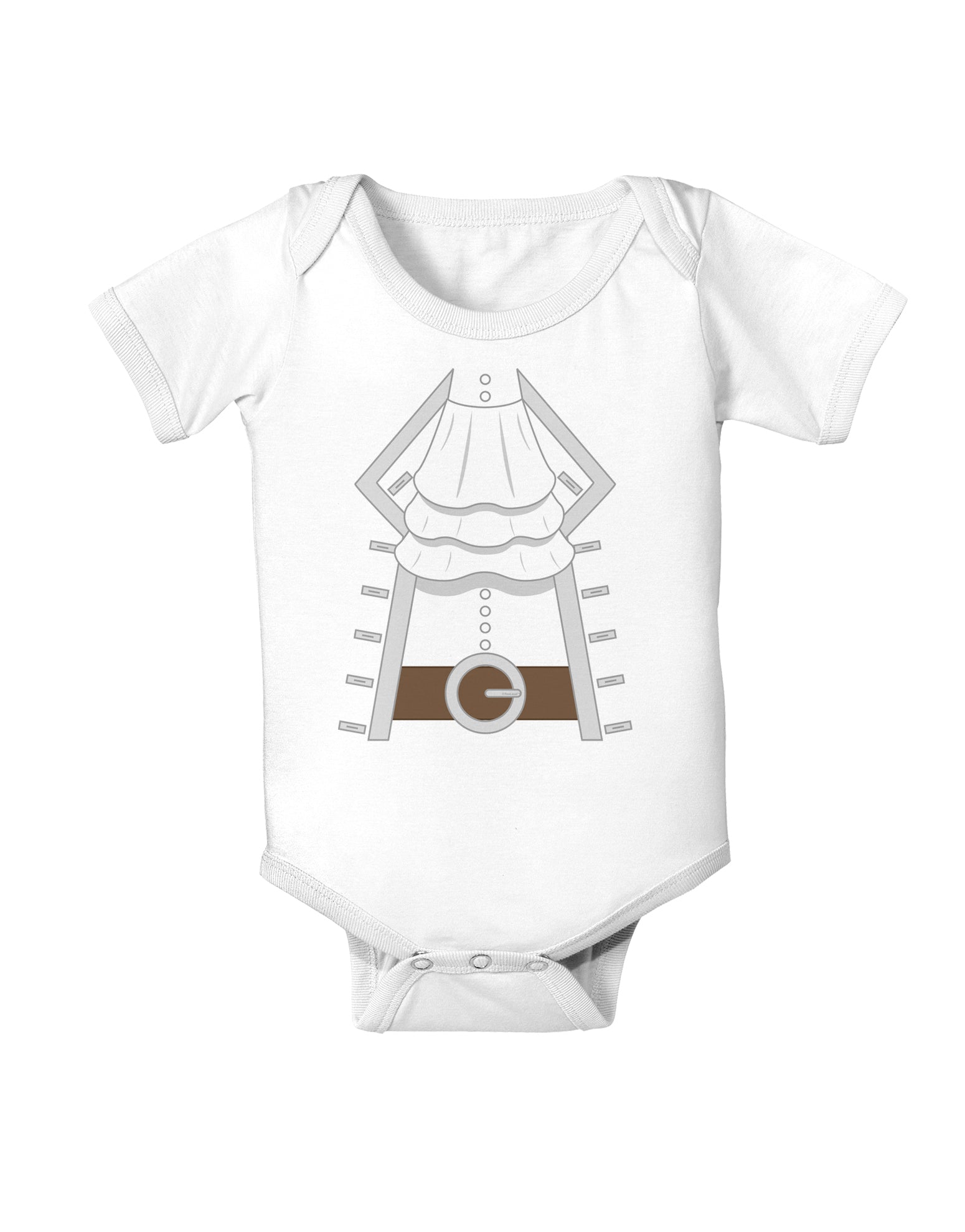 Pirate Captain Costume Silver Baby Romper Bodysuit-Baby Romper-TooLoud-White-06-Months-Davson Sales