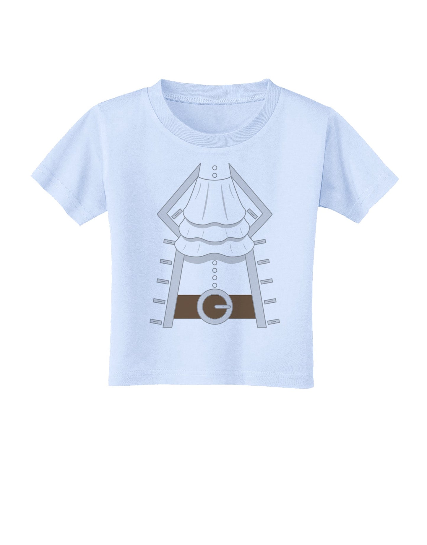 Pirate Captain Costume Silver Toddler T-Shirt-Toddler T-Shirt-TooLoud-Light-Blue-2T-Davson Sales