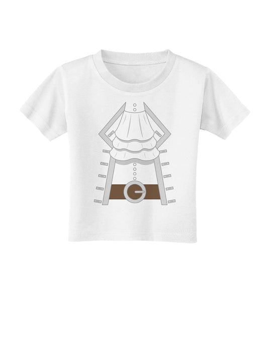 Pirate Captain Costume Silver Toddler T-Shirt-Toddler T-Shirt-TooLoud-White-2T-Davson Sales