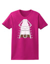 Pirate Captain Costume Silver Womens Dark T-Shirt-Womens T-Shirt-TooLoud-Hot-Pink-Small-Davson Sales