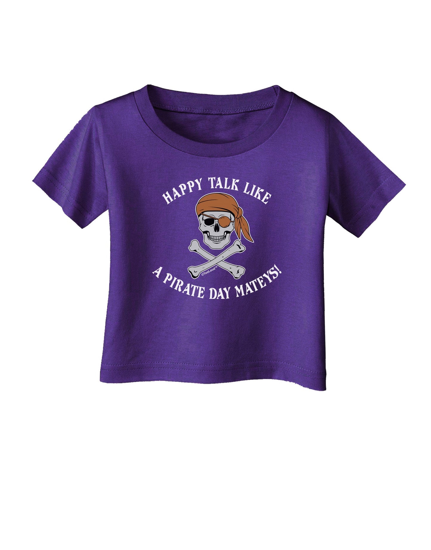 Pirate Day Mateys Infant T-Shirt Dark-Infant T-Shirt-TooLoud-Purple-06-Months-Davson Sales