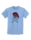 Pirate Skull Childrens T-Shirt-Childrens T-Shirt-TooLoud-Light-Blue-X-Small-Davson Sales